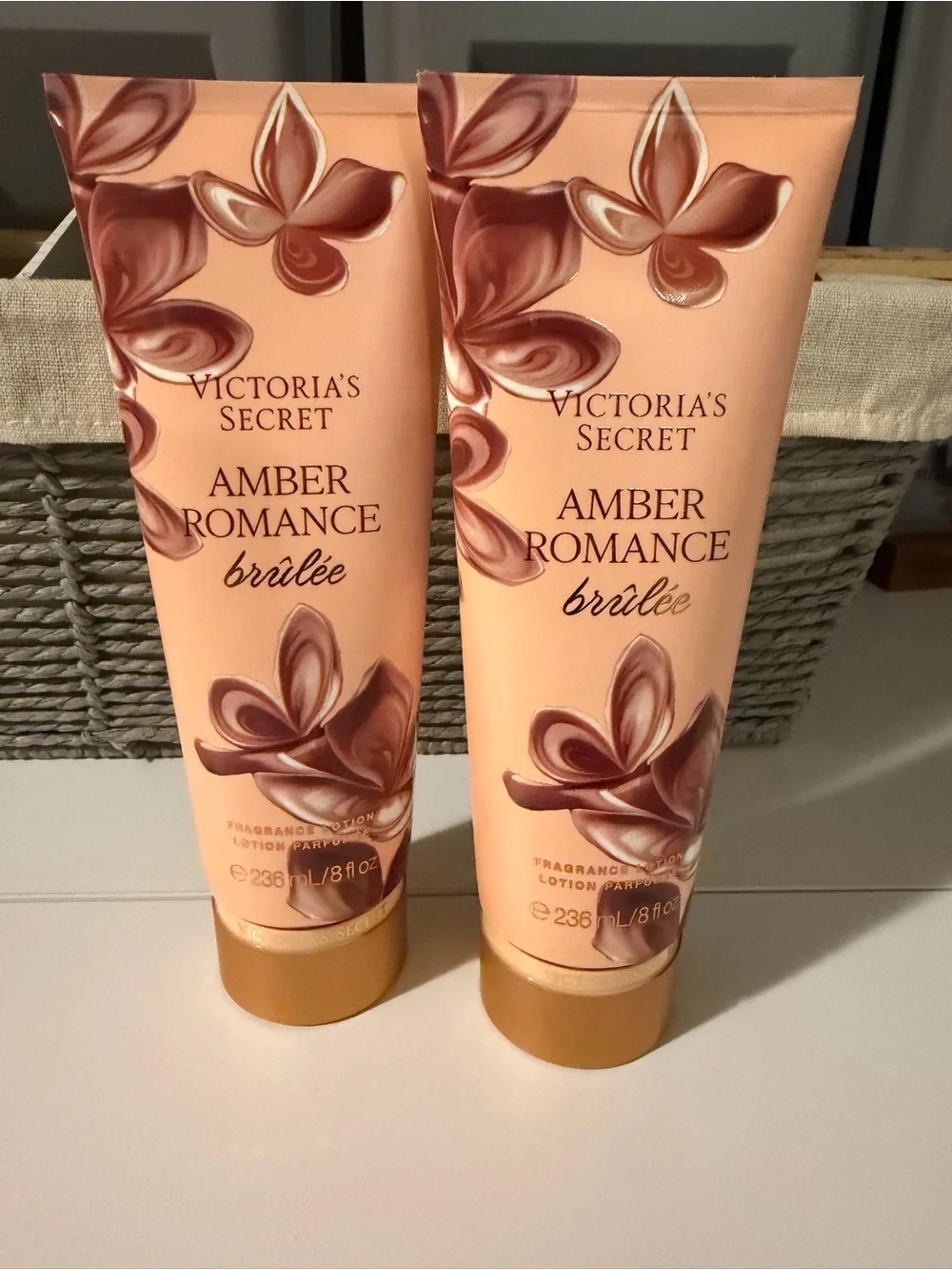 Victoria's Secret Amber Romance Brûlée Set of 2. NWT